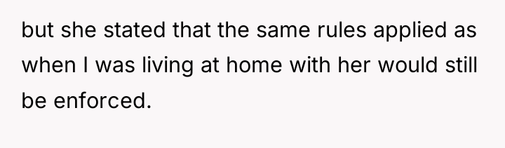 but she stated that the same rules applied as when...