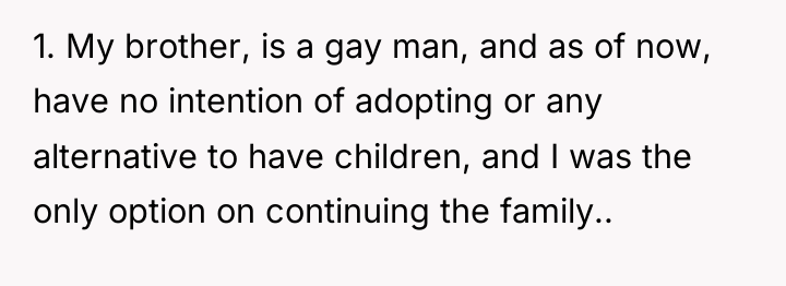 1. My brother, is a gay man, and as of...