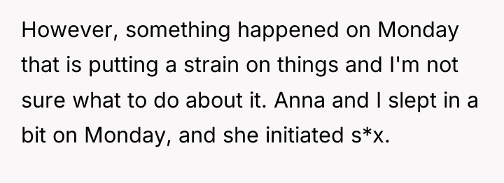 However, something happened on Monday that is putting a strain...