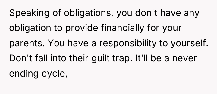 Speaking of obligations, you don't have any obligation to provide...