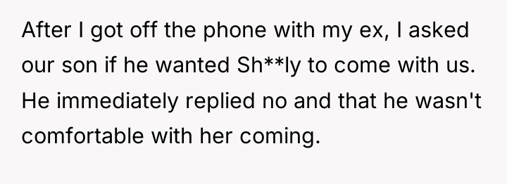 After I got off the phone with my ex, I...