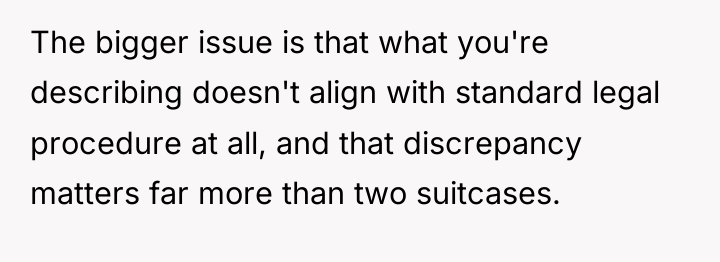 The bigger issue is that what you're describing doesn't align...