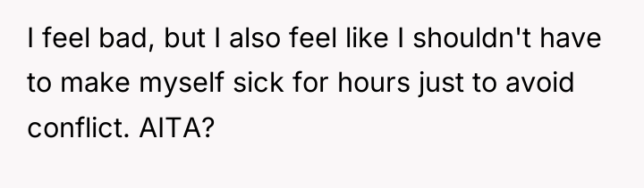 I feel bad, but I also feel like I shouldn't...