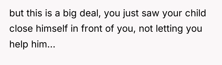 but this is a big deal, you just saw your...