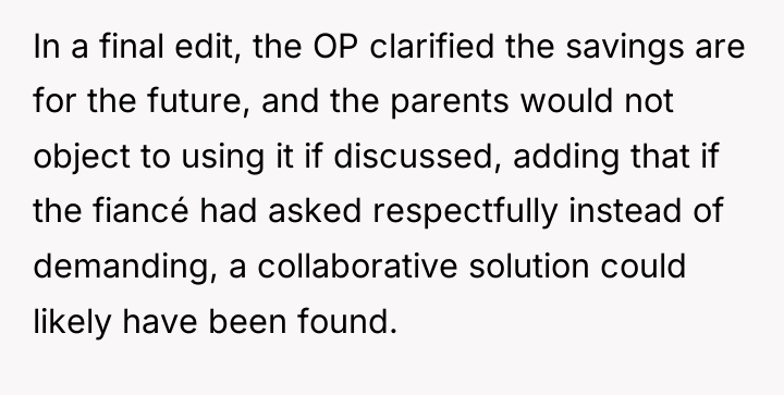 In a final edit, the OP clarified the savings are...