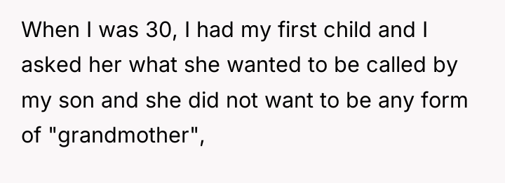 When I was 30, I had my first child and...
