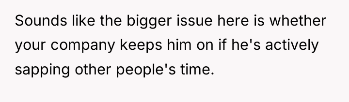 Sounds like the bigger issue here is whether your company...