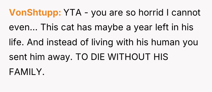 VonShtupp YTA - you are so horrid I cannot even......