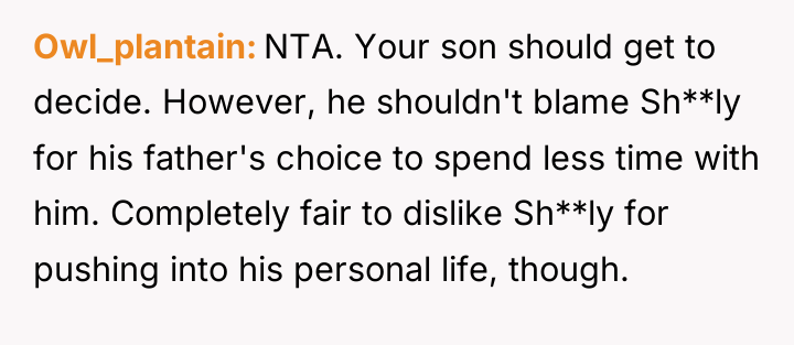 Owl_plantain NTA. Your son should get to decide. However, he...