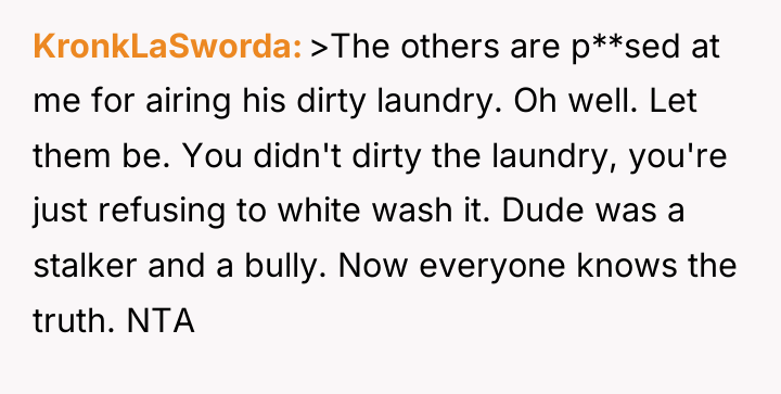 KronkLaSworda >The others are p**sed at me for airing his...