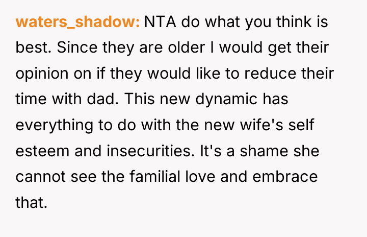 waters_shadow NTA do what you think is best. Since they...