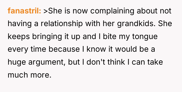 fanastril >She is now complaining about not having a relationship...