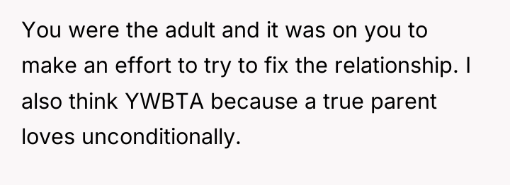 You were the adult and it was on you to...