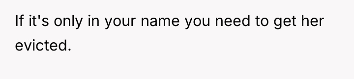 If it's only in your name you need to get...