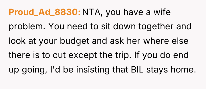 Proud_Ad_8830 NTA, you have a wife problem. You need to...