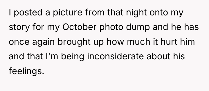 I posted a picture from that night onto my story...