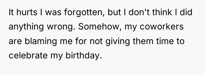 It hurts I was forgotten, but I don't think I...