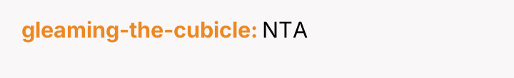gleaming-the-cubicle NTA