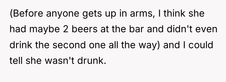 (Before anyone gets up in arms, I think she had...