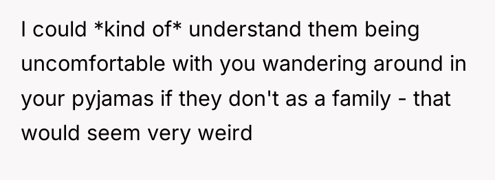 I could *kind of* understand them being uncomfortable with you...