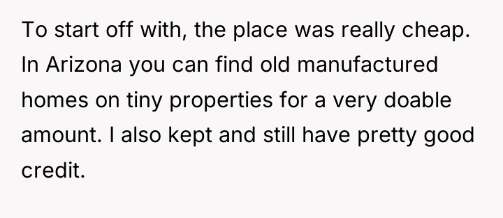 To start off with, the place was really cheap. In...