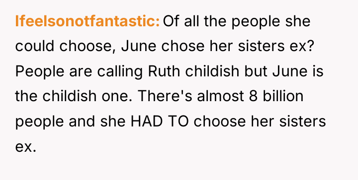 Ifeelsonotfantastic Of all the people she could choose, June chose...