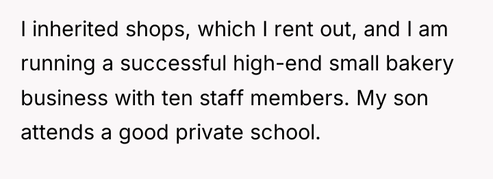 I inherited shops, which I rent out, and I am...