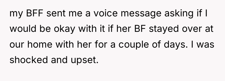 my BFF sent me a voice message asking if I...