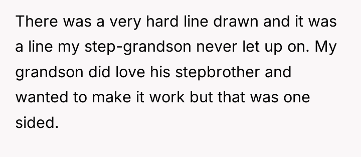 There was a very hard line drawn and it was...