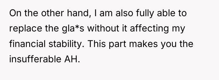 On the other hand, I am also fully able to...
