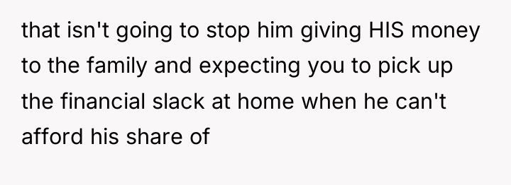 that isn't going to stop him giving HIS money to...