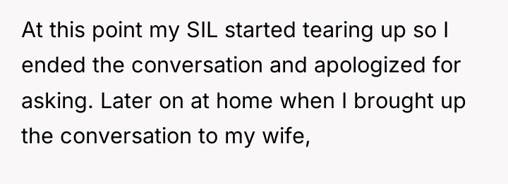At this point my SIL started tearing up so I...