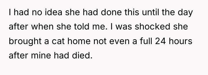 I had no idea she had done this until the...