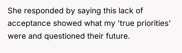 She responded by saying this lack of acceptance showed what...