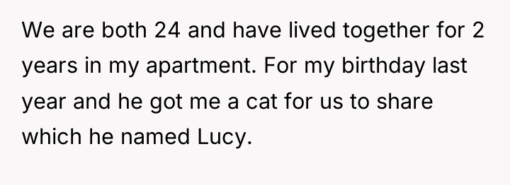We are both 24 and have lived together for 2...