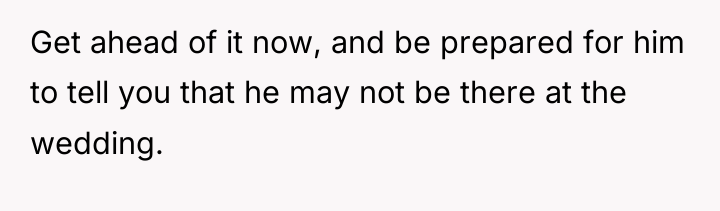 Get ahead of it now, and be prepared for him...