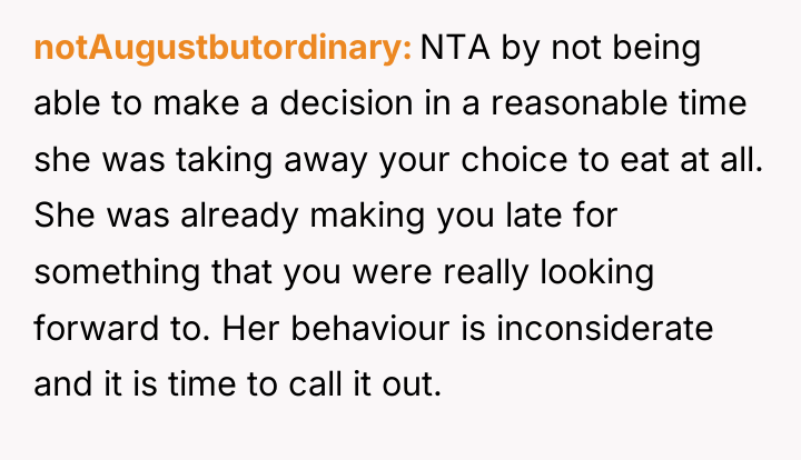 notAugustbutordinary NTA by not being able to make a decision...