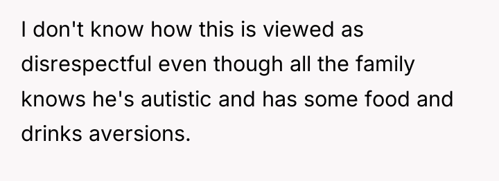 I don't know how this is viewed as disrespectful even...