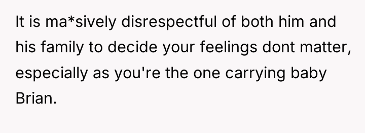 It is ma*sively disrespectful of both him and his family...