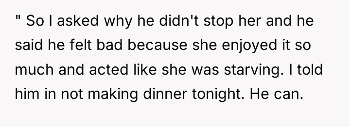 " So I asked why he didn't stop her and...