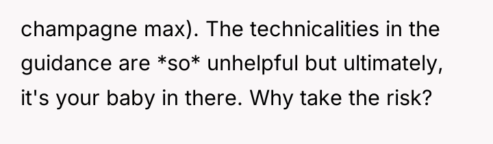 champagne max). The technicalities in the guidance are *so* unhelpful...