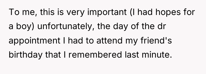 To me, this is very important (I had hopes for...