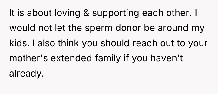 It is about loving & supporting each other. I would...