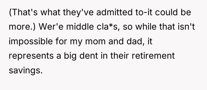 (That's what they've admitted to-it could be more.) Wer'e middle...