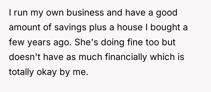 I run my own business and have a good amount...