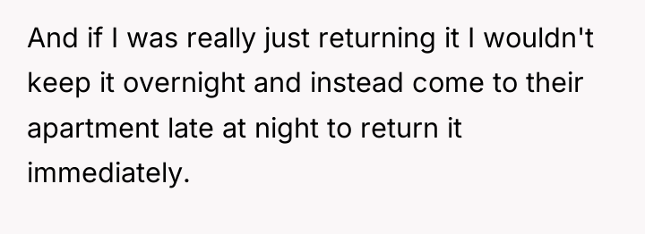 And if I was really just returning it I wouldn't...