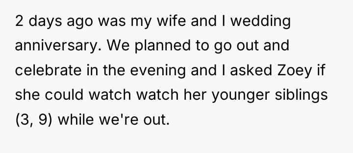 2 days ago was my wife and I wedding anniversary....