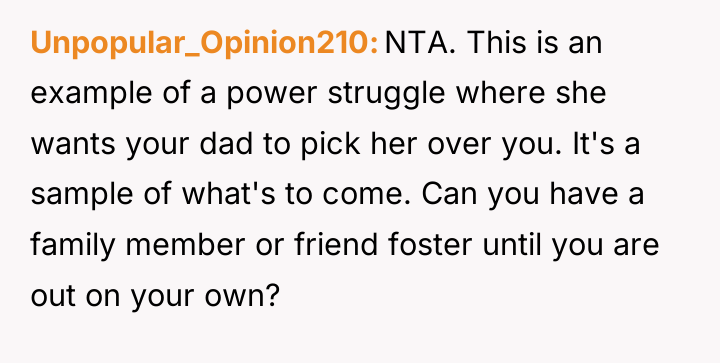 Unpopular_Opinion210 NTA. This is an example of a power struggle...