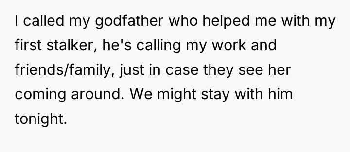 I called my godfather who helped me with my first...