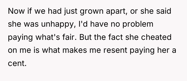 Now if we had just grown apart, or she said...